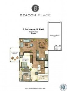 Beacon Place Statesboro, Statesboro Apartments, 2 bed 1 bath, 920 sq ft, single garage