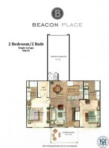 Beacon Place Statesboro, Statesboro Apartments, 2 bed 2 bath, 988 sq ft, covered patio